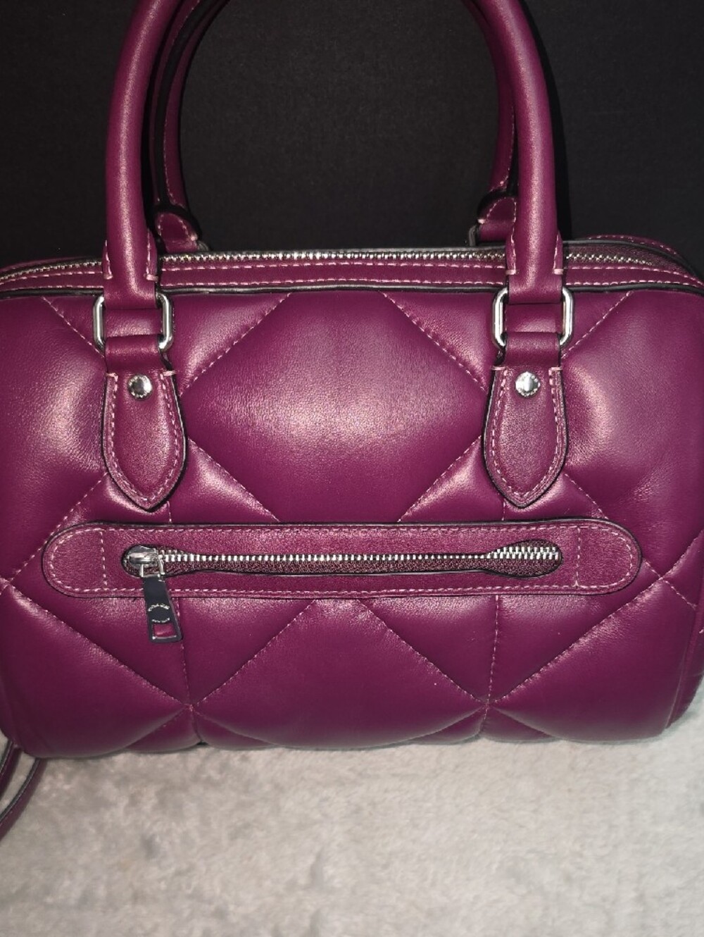 Coach 'Rowan' Puffy Diamond Quilting Satchel - Picture 6 of 9